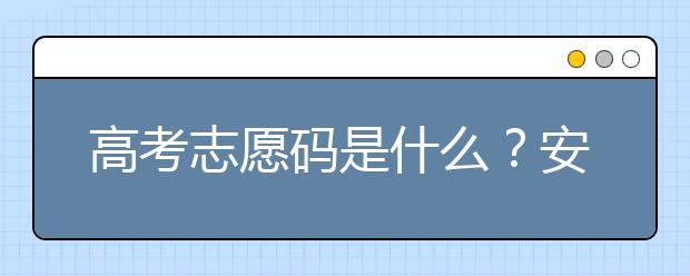 高考志愿碼是什么？安徽省大學代碼為您整理如下！